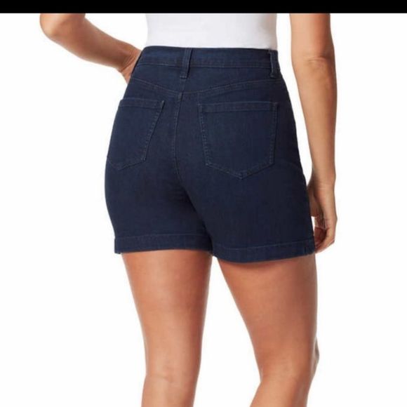 NEW Gloria Vanderbilt Ladies' Amanda Shorts Womens PLUS Size 22W Dark Den… - Picture 5 of 5